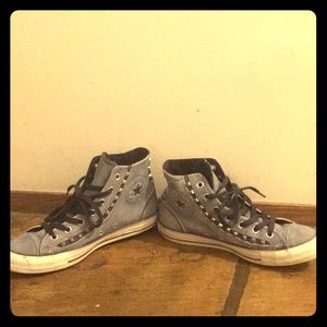 Jean High Top Converse With Studs